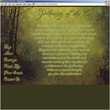 Gathering of the Fae Website